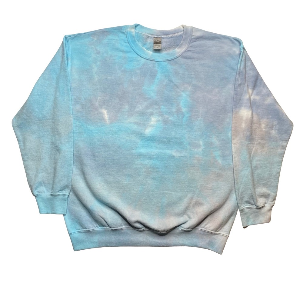 Men's tie dye blue sweater
